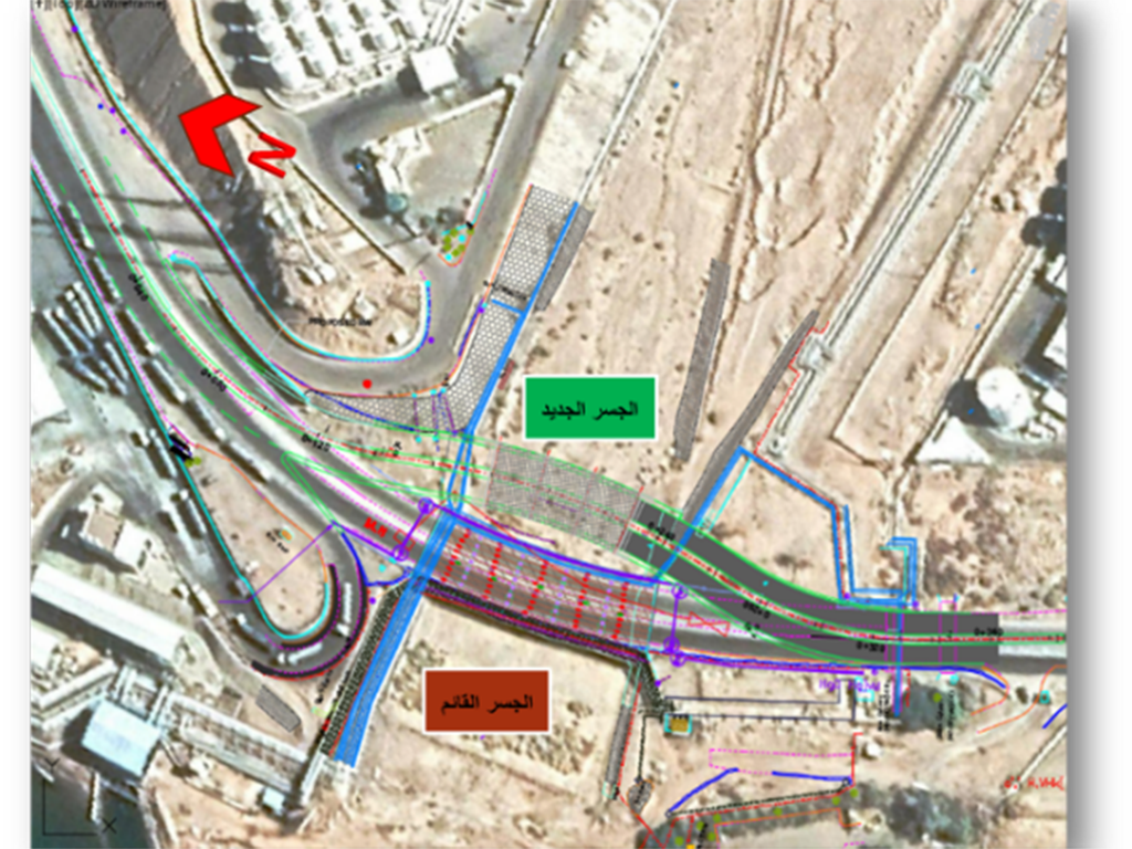 Concrete bridge near Aqaba Oil Terminal